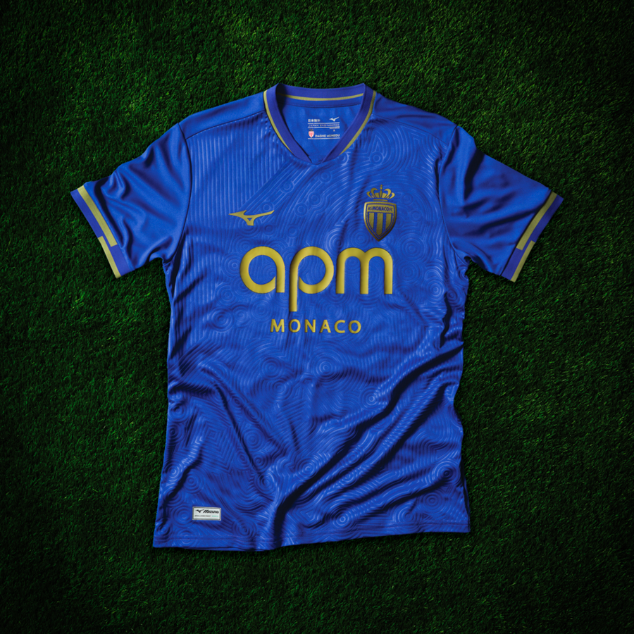 Mizuno Away Jersey AS Monaco Men 25/26 Spectrum Blue